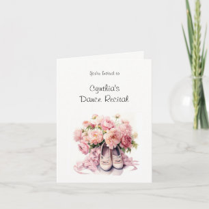 Elegant Ballet Dance Recital Invitation