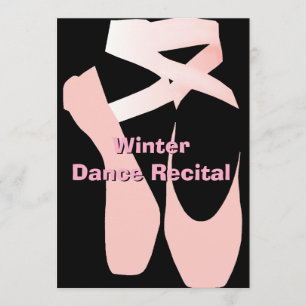 Elegant Ballet Dance Recital Invitation