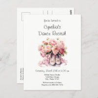 Elegant Ballet Dance Recital Invitation