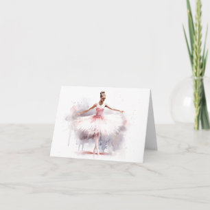 Elegant Ballet Dancer BLANK  Card