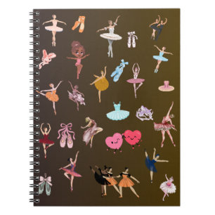 Elegant Ballet Dancers Notebook