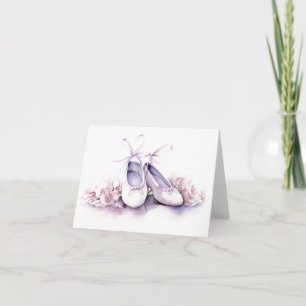 Elegant Ballet Slippers BLANK  Card