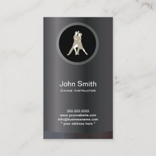 Elegant Ballroom Dance Lesson Business Card