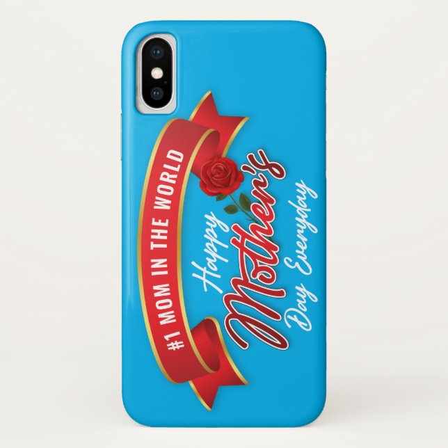 Elegant Banner Happy Mother’s Day IPhone Case (Back)