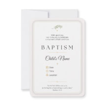 Elegant Baptism Invitation | Personalized