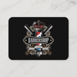 Elegant Barbershop Mighty Personalise Business Card