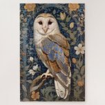 Elegant Barn Owl William Morris Inspired Floral Jigsaw Puzzle<br><div class="desc">The "Elegant Barn Owl William Morris Inspired Floral Jigsaw Puzzle" is a captivating and delightful activity that combines the grace of the barn owl with the timeless beauty of William Morris-inspired floral patterns. Perfect for leisurely pastimes and moments of relaxation, this jigsaw puzzle allows you to immerse yourself in the...</div>