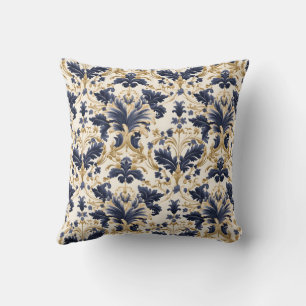 Elegant Baroque and Damask Decor: Vintage Ornate Cushion