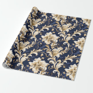 Elegant Baroque and Damask Decor: Vintage Ornate Wrapping Paper
