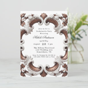 Elegant Baroque Bachelorette Party Invitation