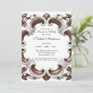 Elegant Baroque Brunch & Bubbly Invitation