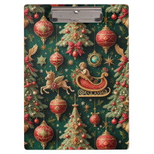 Elegant Baroque Christmas Clipboard