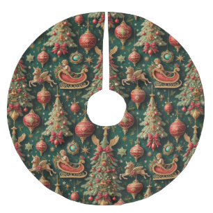 Elegant Baroque Christmas Tree Skirt