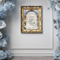 Elegant Baroque Floral Arch 21st Birthday Party