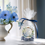 Elegant Baroque Floral Frame 21st Birthday Party Classic Round Sticker<br><div class="desc">A stunning garden-inspired birthday party design featuring an elaborate Baroque-style decorative circular frame adorned with an elegant blend of floral motifs. The dusky blue frame is gracefully draped in delicate Lily of the Valley and Hawthorn flowers, creating a romantic and timeless atmosphere. The intricate detailing of the Baroque elements adds...</div>