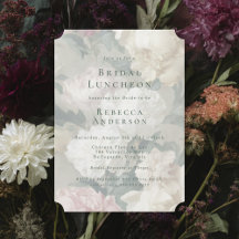 Elegant Baroque Floral Wedding Bridal Shower