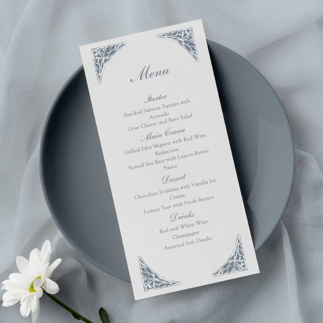 Elegant Baroque Frame Wedding Menu (Creator Uploaded)