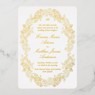 Elegant Baroque Gold Crest Monogram Wedding