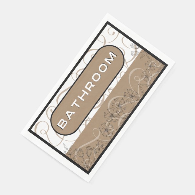 Elegant Bathroom Paper Guest Towel  Napkin (Corner)