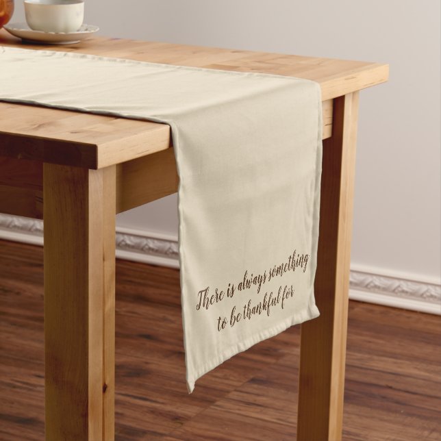 Elegant Be Thankful For Thanksgiving Short Table Runner (In Situ)