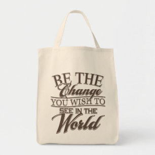 Elegant Be the Change Tote Bag