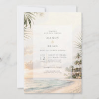 Elegant Beach Resort Destination Wedding
