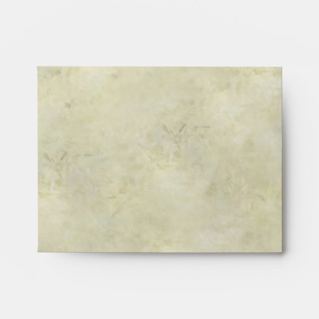 Elegant Beach Seashell Notecard Size RSVP Envelope (Front)