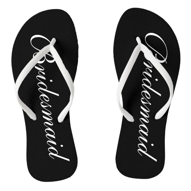 Elegant beach wedding flip flops for bridesmaids (Footbed)