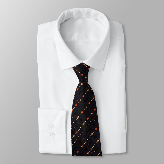 Elegant Bead Pattern Tie (Tied)