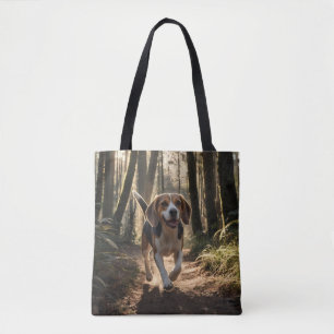 Elegant Beagle Shoulder Tote Bag