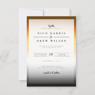 Elegant Bear Pride Wedding  Invitation