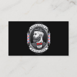 Elegant Bearded Man Business Card