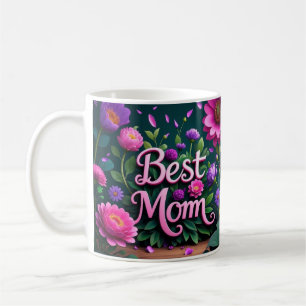 Elegant Beautiful Best Mum Flowers Coffee Mug