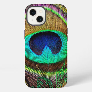 Elegant Beautiful Jewel Coloured Peacock Feathers iPhone Case