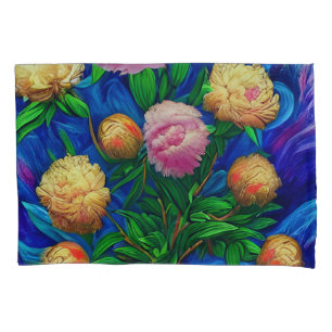 Elegant Beautiful Peony Collection Pillowcase