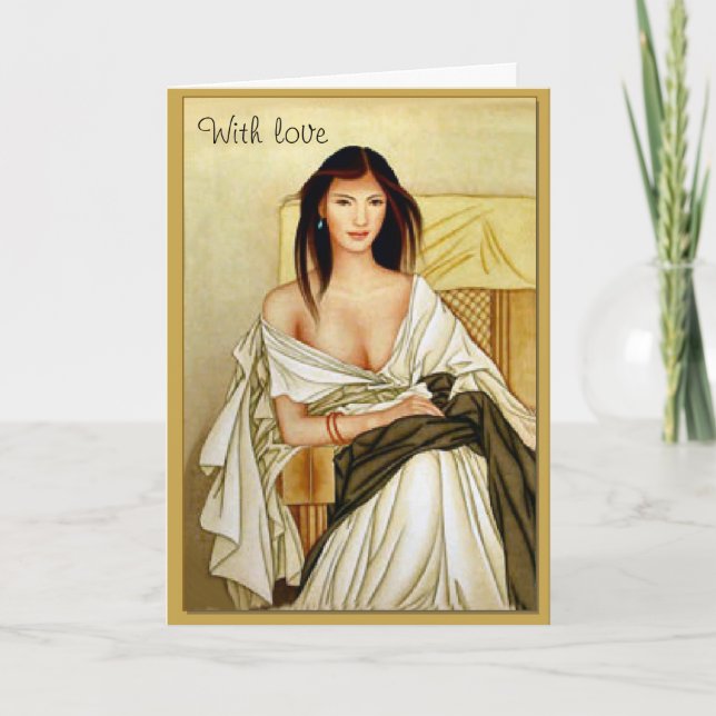 Elegant beauty card (Front)