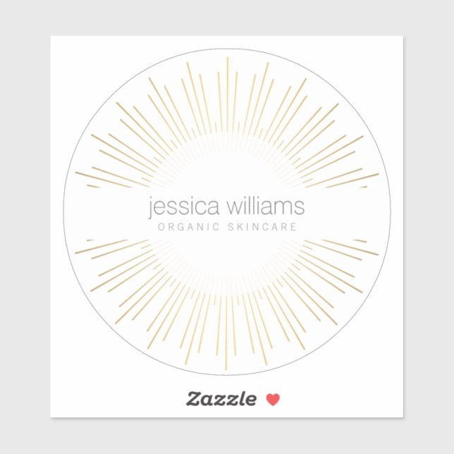 Elegant Beauty Gold Sunburst (Sheet)