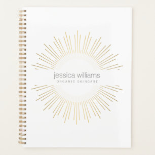 Elegant Beauty Gold Sunburst Appointment Book Planner
