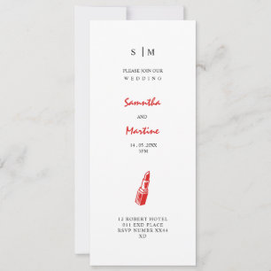 Elegant Beauty Inspired Wedding Invitation