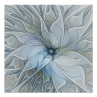 Elegant Beauty Modern Abstract Fractal Art Flower