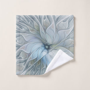 Elegant Beauty Modern Abstract Fractal Art Flower Wash Cloth