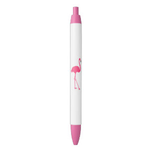Elegant Beauty One cute pink flamingo Black Ink Pen