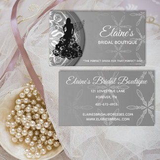 Elegant Beauty or Bridal Boutique Business Card