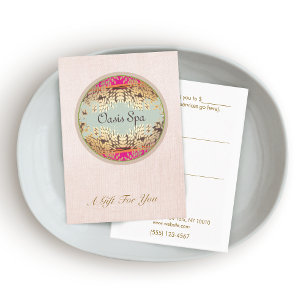 Elegant Beauty Salon and Spa Gift Certificate