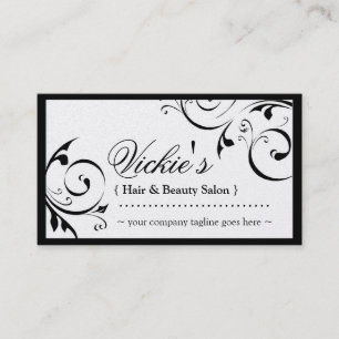 Elegant Beauty Salon Business Card