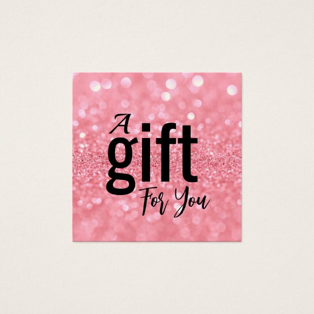 Elegant Beauty Salon Gift Certificate Card –Simple (Front)