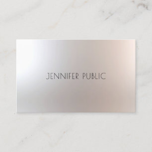 Elegant Beauty Salon Makeup Artist Glamour Plain Business Card