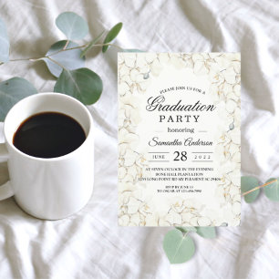 Elegant Beauty White Orchids Frame Invitation