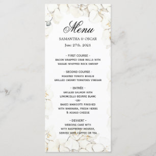 Elegant Beauty White Orchids Frame Menu
