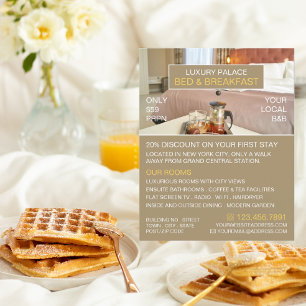 Elegant Bed & Breakfast Accommodation Advert Flyer